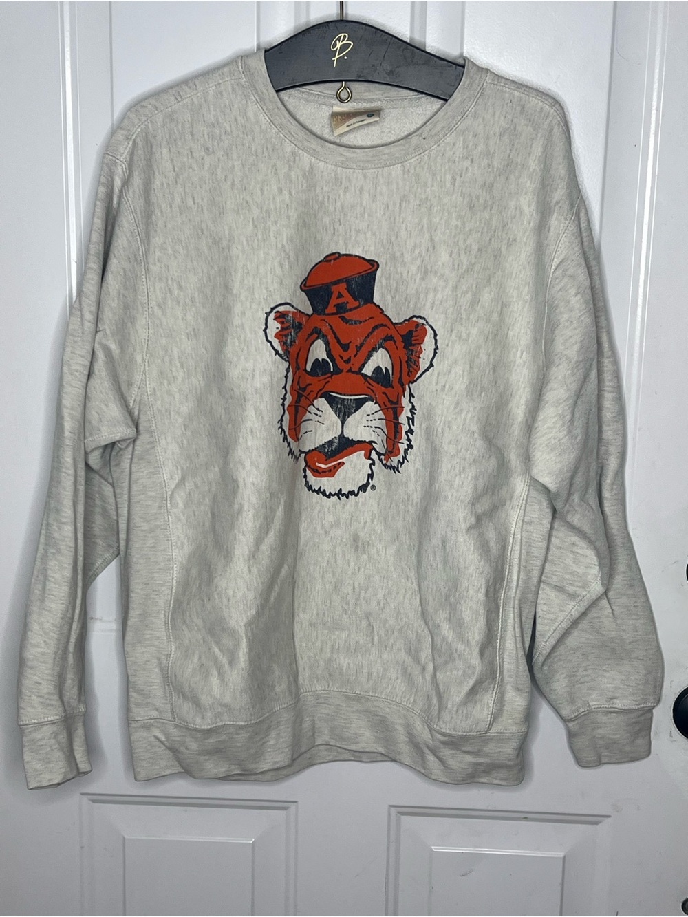 Auburn University Aubie the Tiger Crewneck Medium Alabama Sweatshirt